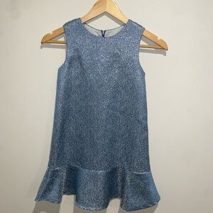 Imoga Girls Sparkling Blue Sleeveless Kids Dress